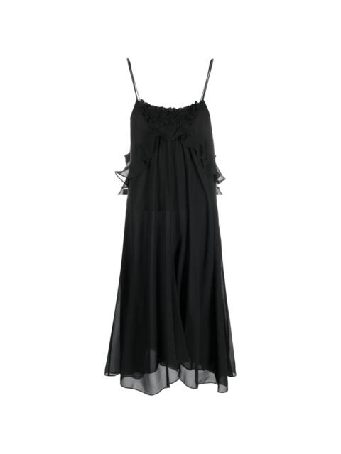 Isabel Marant ruffle-trim silk dress