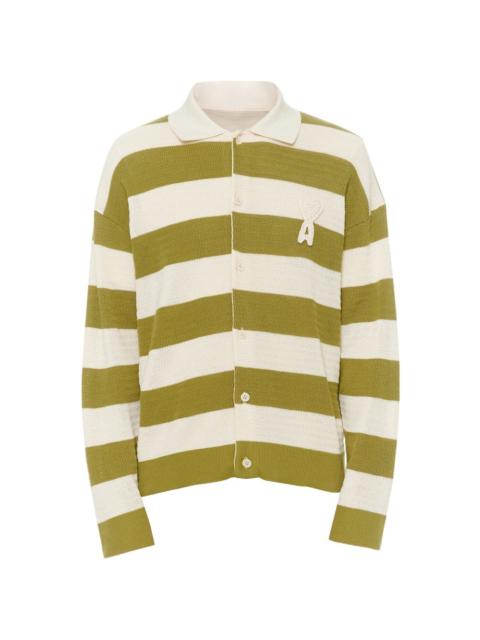 AMI Paris Ami de Coeur striped cardigan