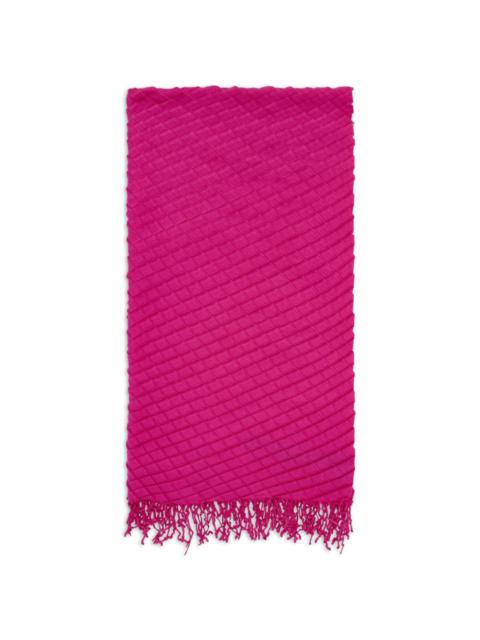 textured fringed scarf