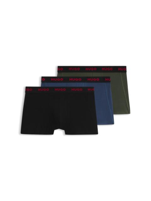 HUGO 3-PACK LOGO TRUNKS