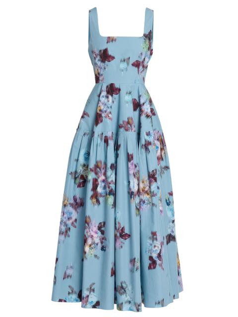 Erdem Floral Poplin Sleeveless Maxi Dress