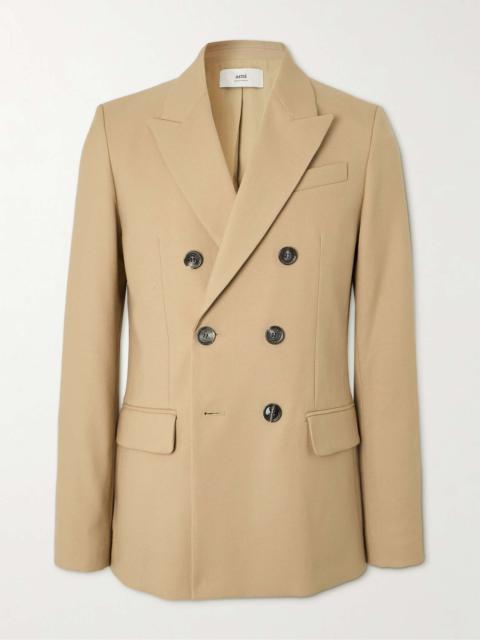 AMI Paris Double-Breasted Wool-Twill Blazer