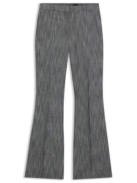 REGULAR-FIT TROUSERS IN MELANGE DENIM