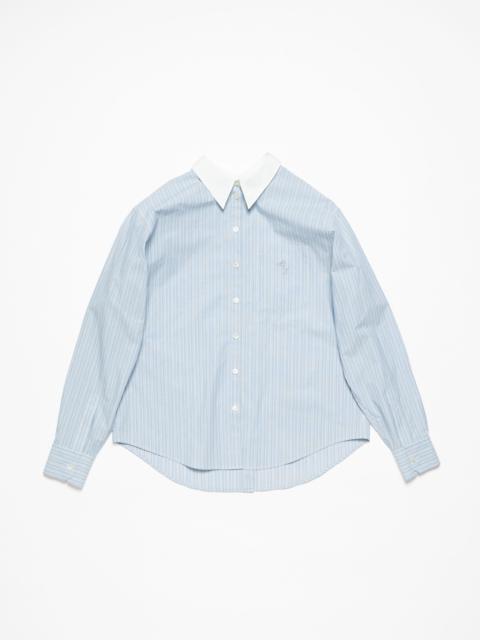 Acne Studios Stripe button-up shirt - Blue/white