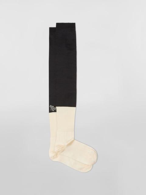 Marni YELLOW SHINY VISCOSE SOCK