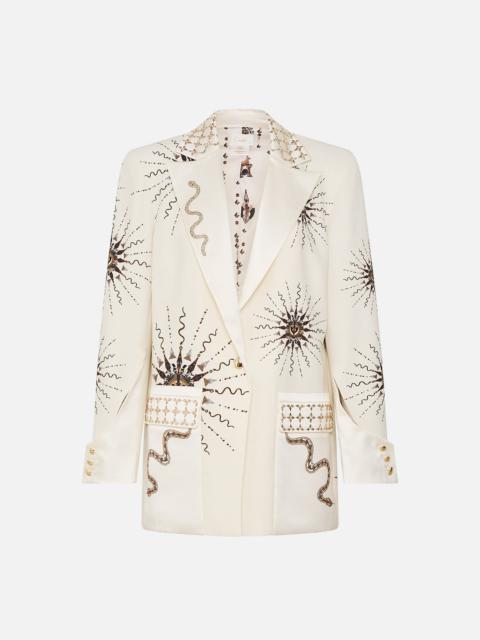 CAMILLA JACKET WITH SLEEVE CUT OUT DETAIL