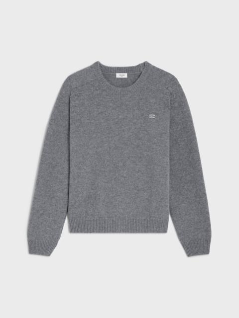 CELINE triomphe crew neck sweater in wool and cashmere