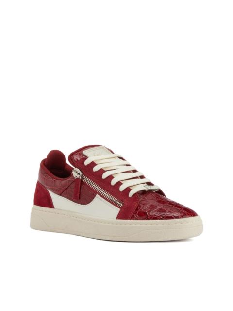 Giuseppe Zanotti Frankie crocodile-effect sneakers