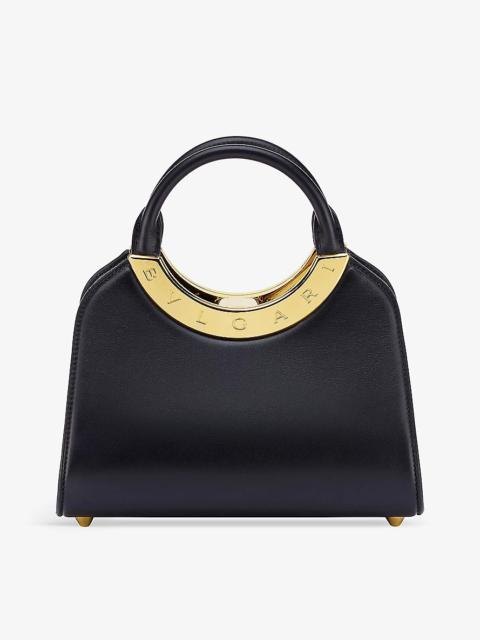 Roma small leather top-handle bag