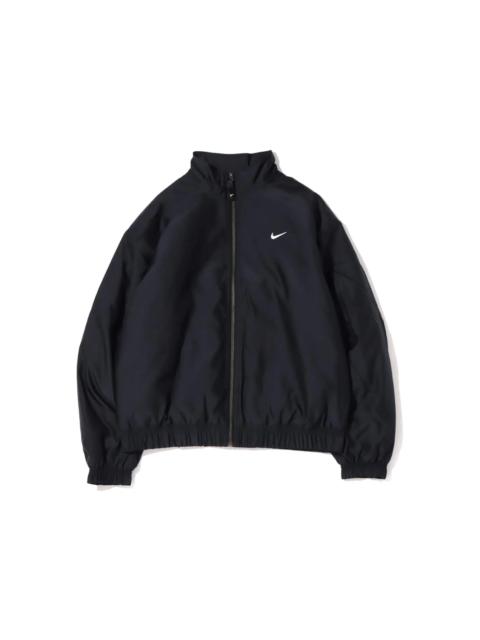 Nike Nike Solo Swoosh Satin Bomber Jacket (Asia Sizing) Black Kumquat