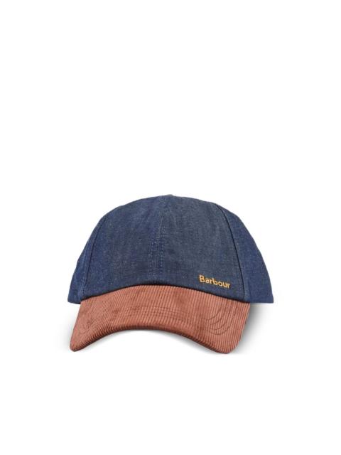 Barbour corduroy panel cap