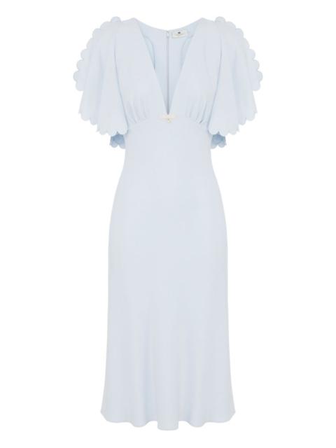 ELISABETTA FRANCHI crepe midi dress