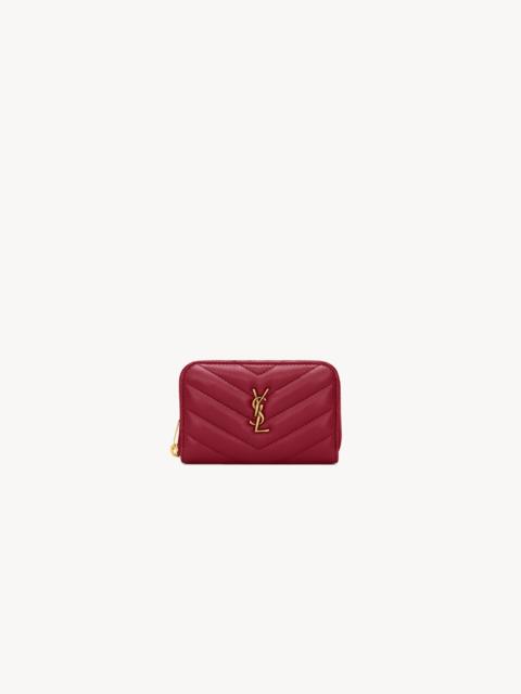 SAINT LAURENT CASSANDRE CHANGE PURSE IN LAMBSKIN