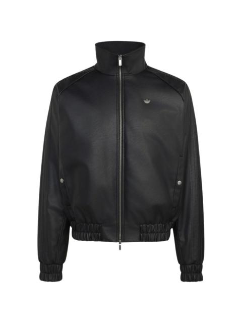 adidas studded logo-patch jacket