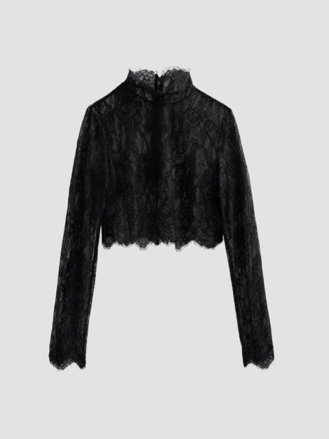 L'AGENCE Women's Henriette Lace Long-Sleeve Top - Black