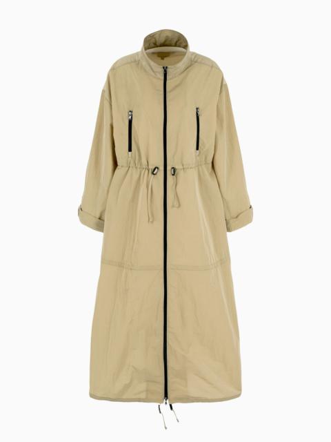 EMPORIO ARMANI Emporio Armani Sustainability Values Capsule Collection recycled crinkle nylon full-zip trench coat