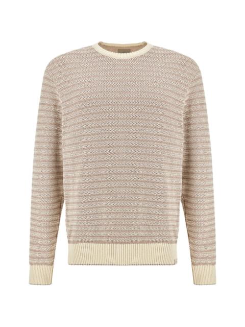 Paul & Shark bouclé striped crew-neck sweater