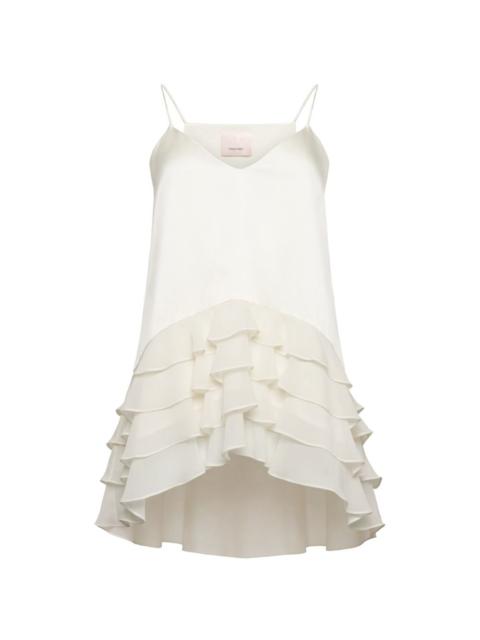 Cinq à Sept ruffled V-neck top