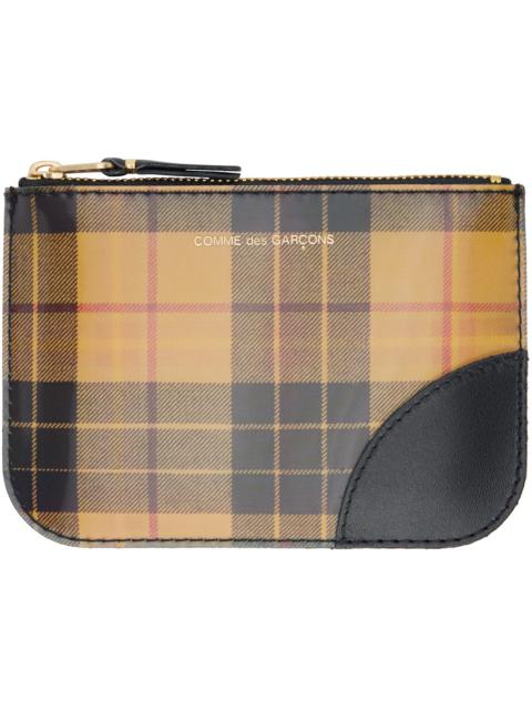 Comme Des Garçons Yellow & Green Lenticular Tartan Wallet