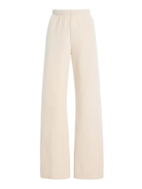 SUZIE KONDI Zephyra Velour Straight-Leg Pants