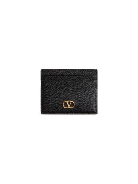 Valentino Vlogo Signautre Leather Card Case