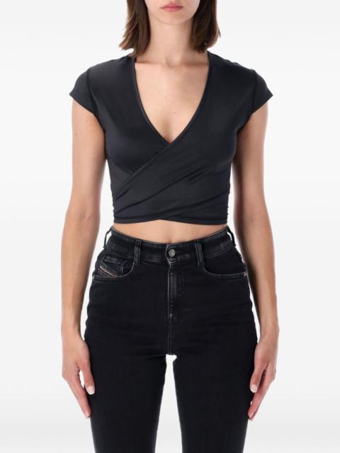 Diesel wrap-style cropped top