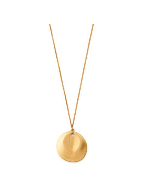 NINA RICCI dented-medallion necklace