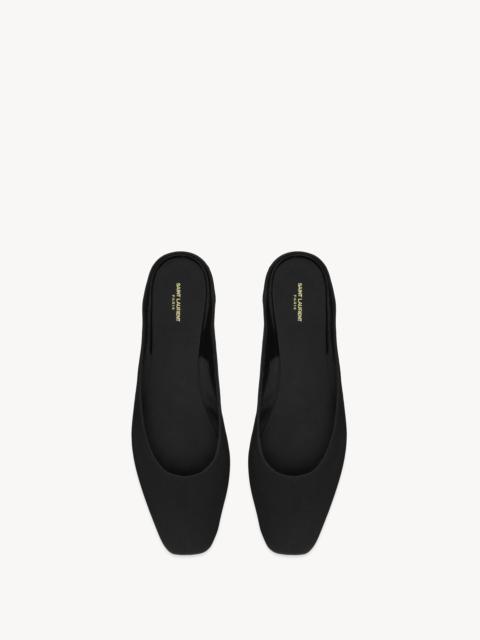 SAINT LAURENT lido slip-ons in satin crepe
