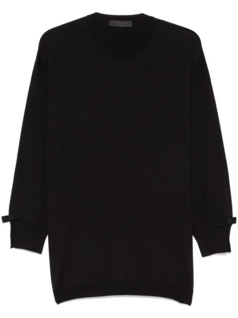 Valentino bow-cuffs sweater
