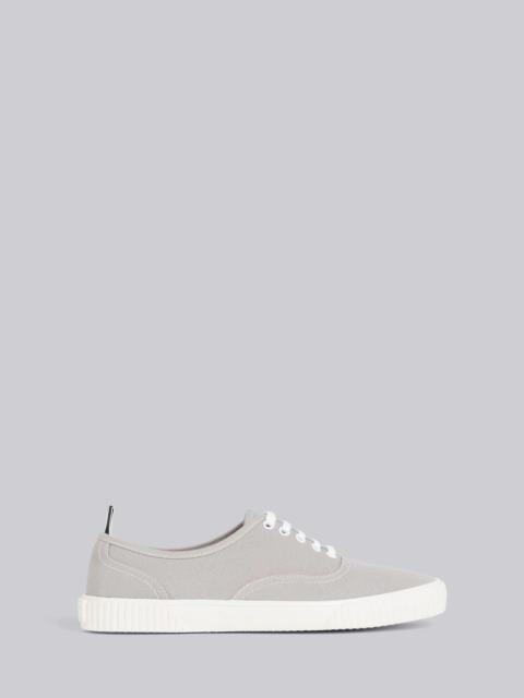 Thom Browne Grey Cotton Canvas Heritage Sneaker