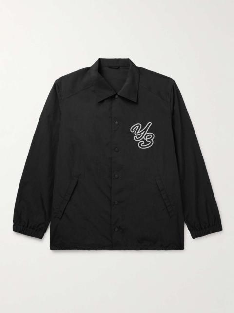 Logo-Embroidered Recycled-Shell Jacket