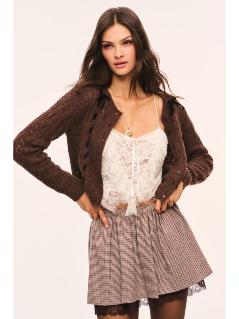 LoveShackFancy Dione Alpaca-Blend Ribbon Cardigan