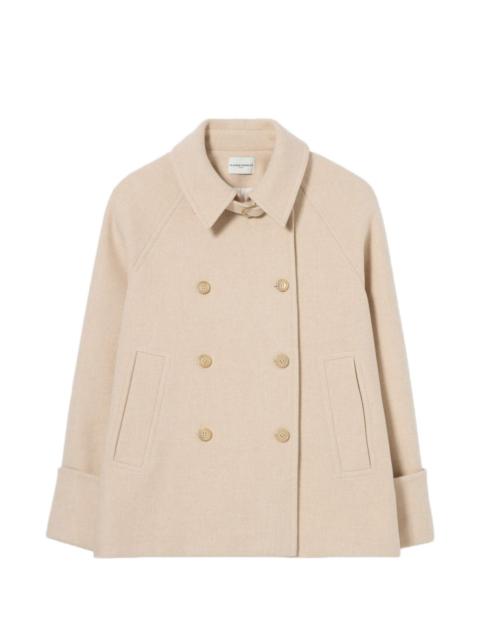 Claudie Pierlot short peacoat with shirt collar