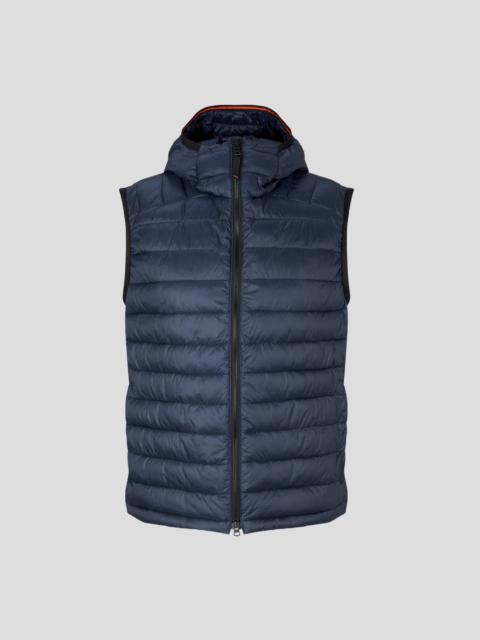 BOGNER CASAN QUILTED VEST IN BLUE