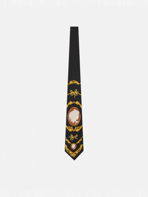 VERSACE Cameo Silk Tie