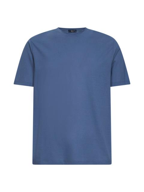 Herno Blue lightweight crepe voile jersey T-shirt