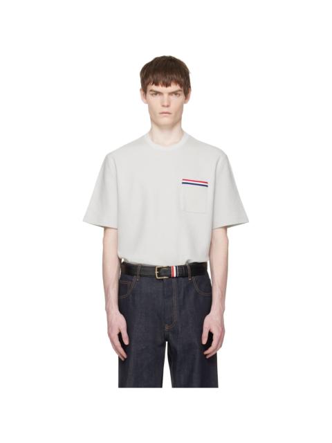 Thom Browne Gray Short Sleeve Pocket T-shirt