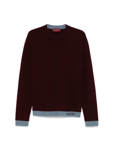 GUCCI intarsia wool sweater