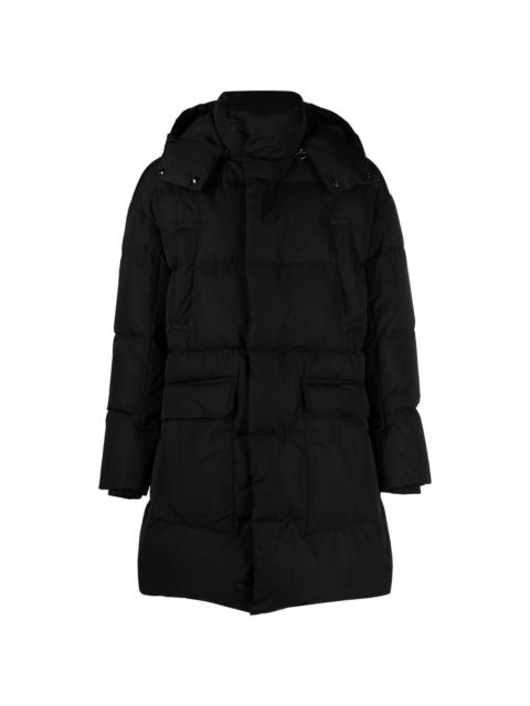 hooded padded down coat