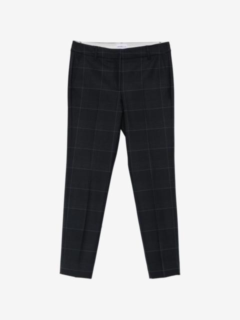 MARELLA check-pattern slim-fit trousers