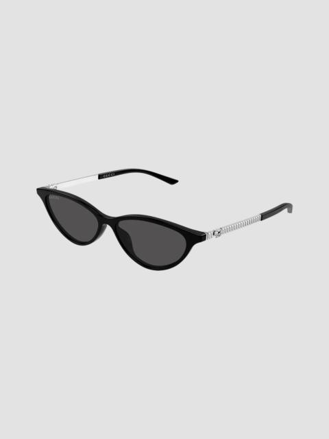 GUCCI Women's Interlocking G GG2211S Bella Cat-Eye Sunglasses - Black