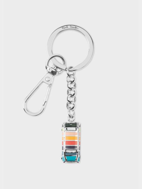 Silver Artist Stripe 'Mini' Keyring