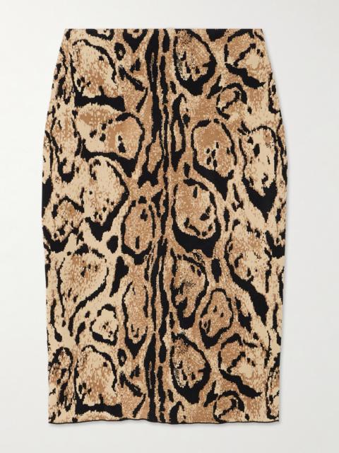 Stella McCartney Cloud Jacquard-knit Midi Skirt