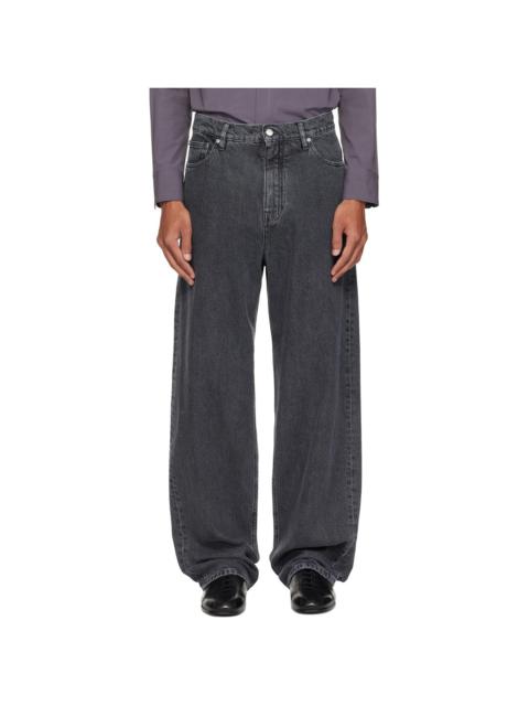 Jil Sander Gray Loose Lightweight Jeans