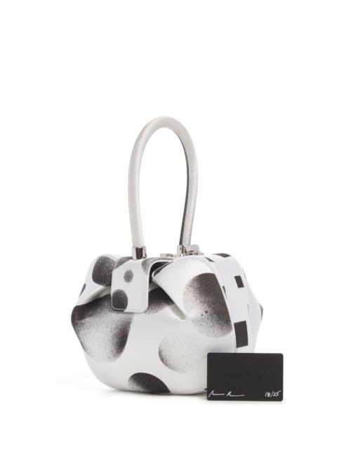 GABRIELA HEARST Adam Pendleton x Gabriela Hearst Nina Bag in Black & White Satin № 18