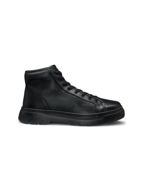 HUGO HIGH-TOP BOOTS IN GRAINED LEATHER