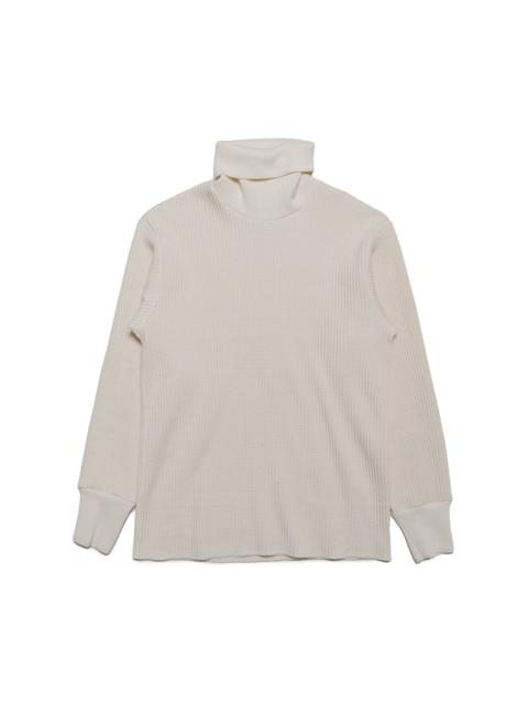 The Real McCoys MC23110 High Neck Thermal Shirt Ecru