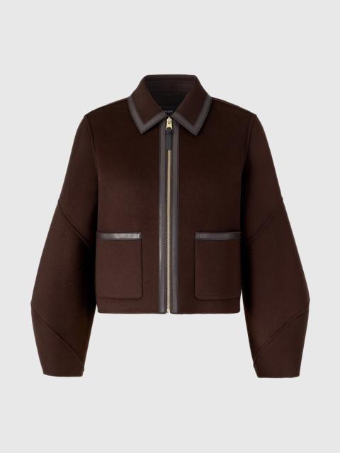MACKAGE SOLANA-Z Double-Face Wool balloon sleeved short jacket