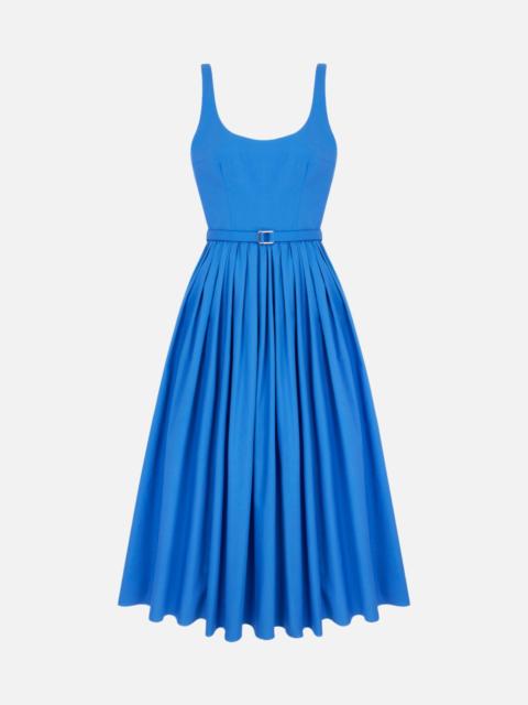 EMILIA WICKSTEAD Eglantine Dress in Blue Cotton Popclan