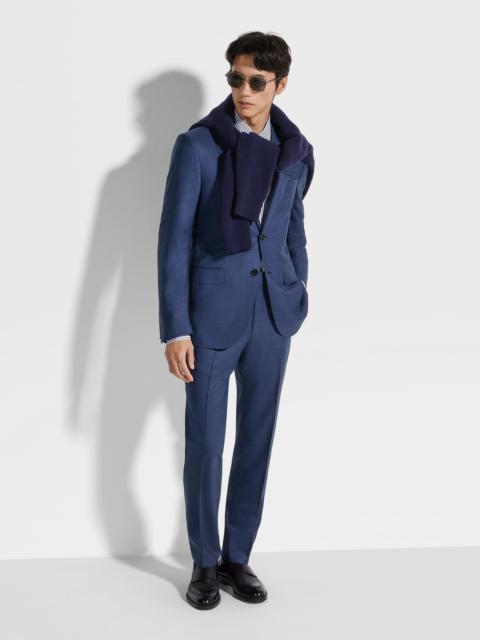 ZEGNA UTILITY BLUE CENTOVENTIMILA WOOL SUIT